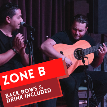 ZONE B - Back Rows + Free Drink (Wine/Sangria/Cava/Beer)